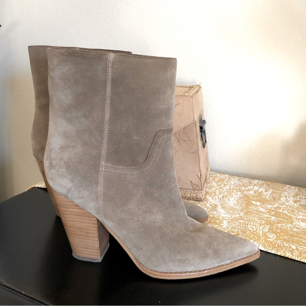 Marc Fisher Tan Suede Boots
